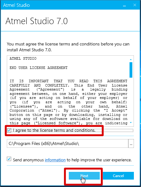 Installing Atmel Studio